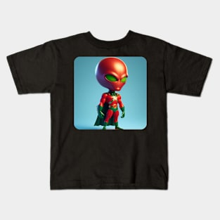 Martian Alien Caricature #16 Kids T-Shirt